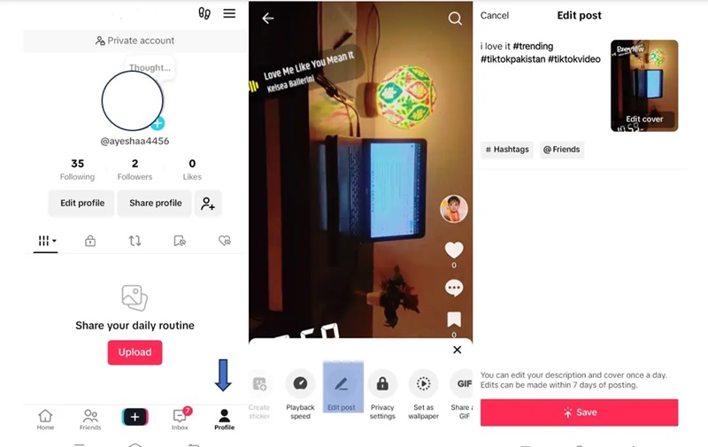 How to edit TikTok captions after posting
