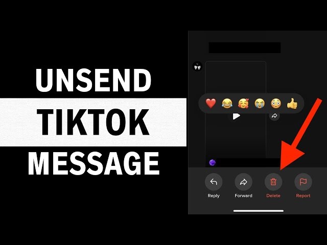 How to unsend messages on TikTok