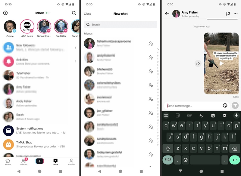 Notes When Sending Photos in TikTok Messages