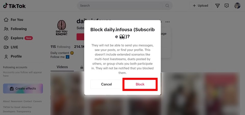 How to Check if a Blocked Person Is Still Active on TikTok?